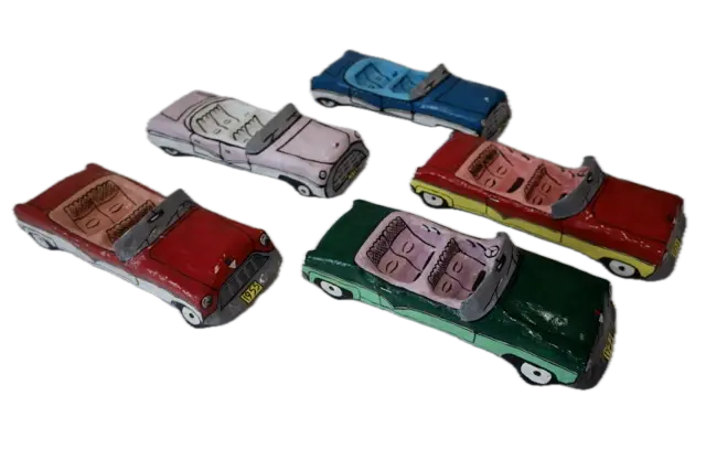 Autos clásicos grandes de mesa