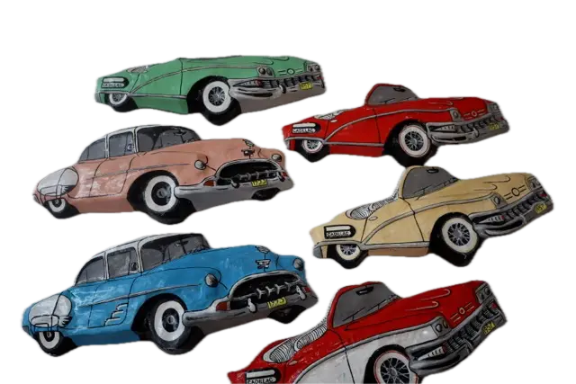 Autos clásicos grandes de pared
