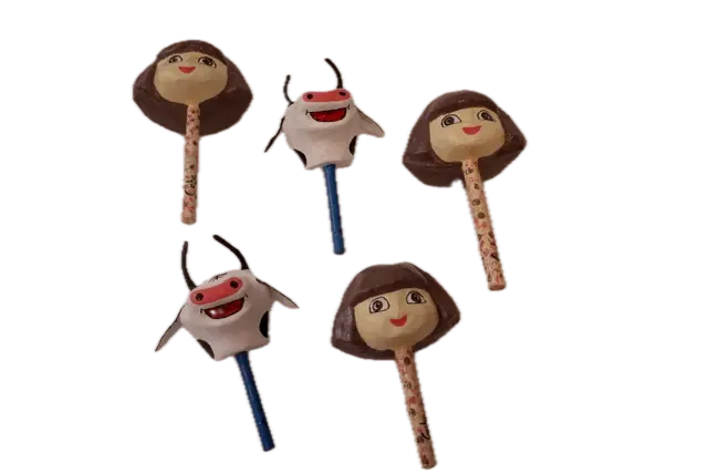 Maracas con rostro (Marugas de personajes)