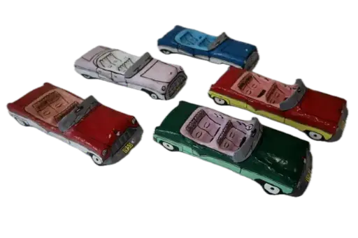 Autos clásicos grandes de mesa