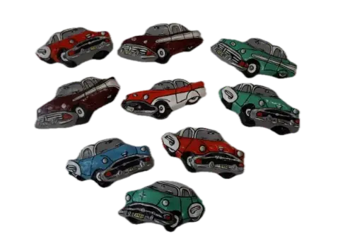 Autos clásicos chicos de pared
